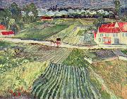 Vincent Van Gogh Landschaft bei Auvers im Regen Spain oil painting artist